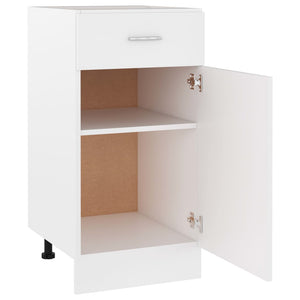 vidaXL Drawer Bottom Cabinet White 40x46x81.5 cm Engineered Wood