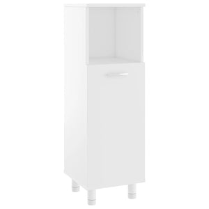 vidaXL Bathroom Cabinet White 30x30x95 cm Engineered Wood