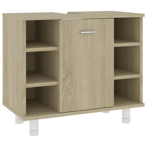 vidaXL Bathroom Cabinet Sonoma Oak 60x32x53.5 cm Engineered Wood