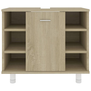 vidaXL Bathroom Cabinet Sonoma Oak 60x32x53.5 cm Engineered Wood