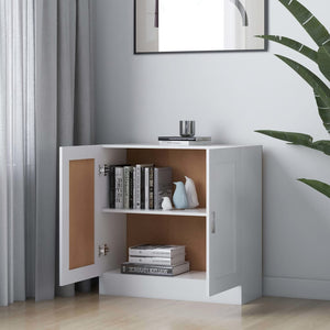 vidaXL Book Cabinet White 82.5x30.5x80 cm Engineered Wood