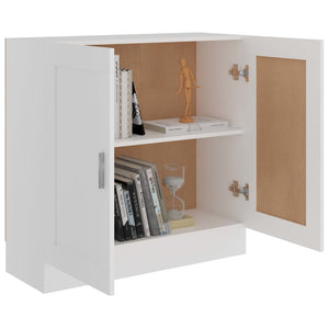 vidaXL Book Cabinet White 82.5x30.5x80 cm Engineered Wood