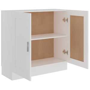 vidaXL Book Cabinet White 82.5x30.5x80 cm Engineered Wood