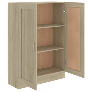 vidaXL Book Cabinet Sonoma Oak 82.5x30.5x115 cm Engineered Wood