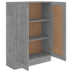 vidaXL Book Cabinet Concrete Grey 82.5x30.5x115 cm Engineered Wood