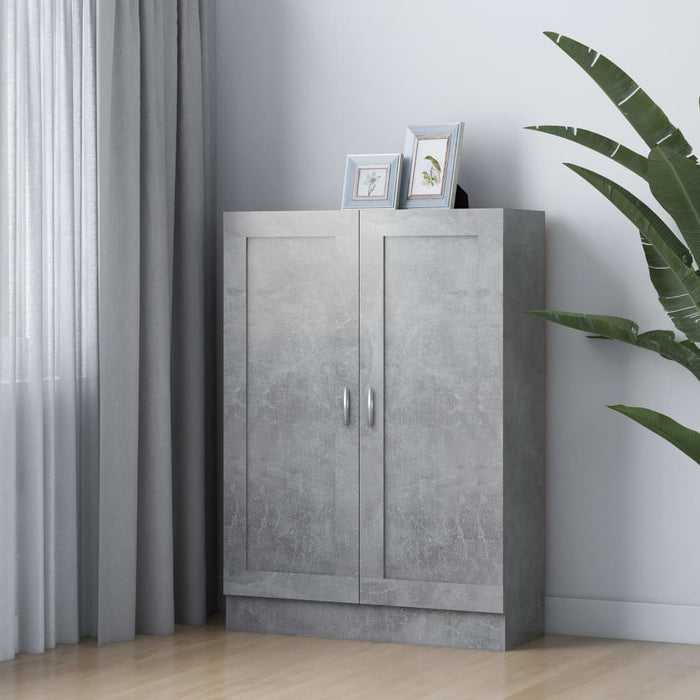 vidaXL Book Cabinet Concrete Grey 82.5x30.5x115 cm Engineered Wood