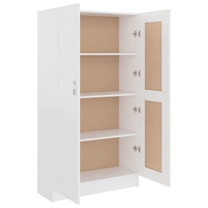 vidaXL Book Cabinet White 82.5x30.5x150 cm Engineered Wood