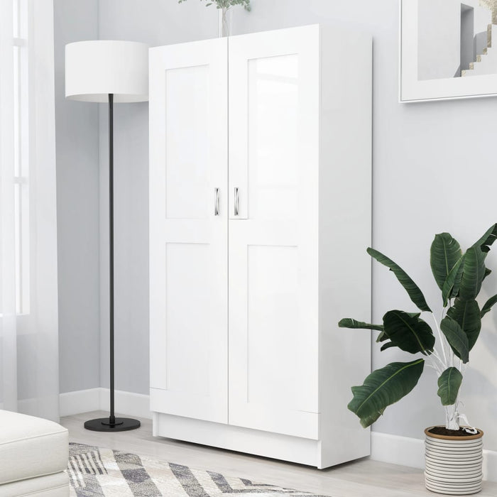 vidaXL Book Cabinet White 82.5x30.5x150 cm Engineered Wood