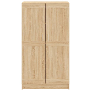 vidaXL Book Cabinet Sonoma Oak 82.5x30.5x150 cm Engineered Wood