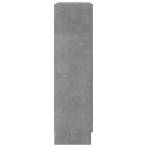 vidaXL Vitrine Cabinet Concrete Grey 82.5x30.5x115 cm Engineered Wood