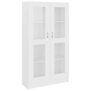 vidaXL Vitrine Cabinet White 82.5x30.5x150 cm Engineered Wood