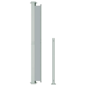 vidaXL Patio Retractable Side Awning 180x300 cm Grey