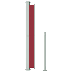 vidaXL Patio Retractable Side Awning 200x300 cm Red