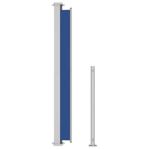 vidaXL Patio Retractable Side Awning 200x500 cm Blue