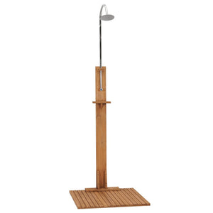 vidaXL Garden Shower 75x75x210 cm Solid Teak Wood