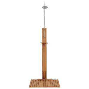 vidaXL Garden Shower 75x75x210 cm Solid Teak Wood