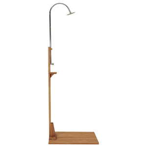 vidaXL Garden Shower 75x75x210 cm Solid Teak Wood