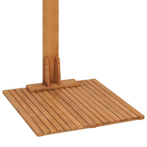 vidaXL Garden Shower 75x75x210 cm Solid Teak Wood