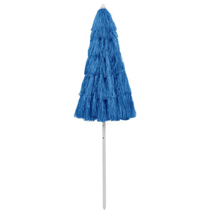 vidaXL Hawaii Beach Umbrella Blue 240 cm