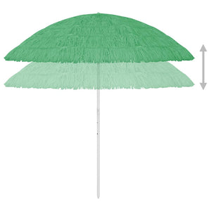 vidaXL Hawaii Beach Umbrella Green 300 cm