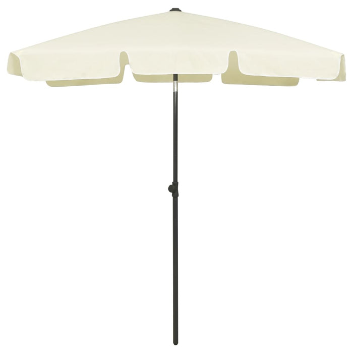 vidaXL Beach Umbrella Sand Yellow 180x120 cm