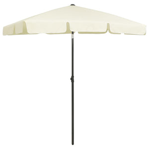 vidaXL Beach Umbrella Sand Yellow 180x120 cm