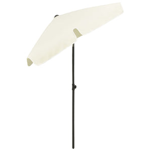 vidaXL Beach Umbrella Sand Yellow 180x120 cm