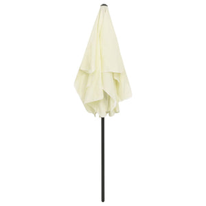 vidaXL Beach Umbrella Sand Yellow 180x120 cm