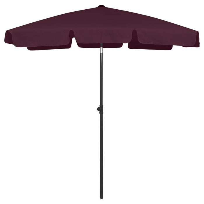 vidaXL Beach Umbrella Bordeaux Red 180x120 cm