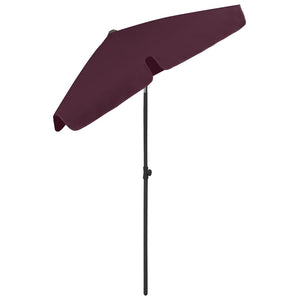 vidaXL Beach Umbrella Bordeaux Red 180x120 cm