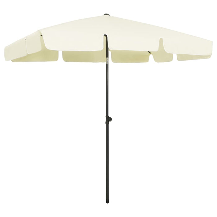 vidaXL Beach Umbrella Sand Yellow 200x125 cm