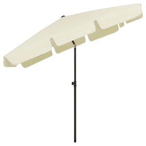 vidaXL Beach Umbrella Sand Yellow 200x125 cm