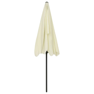 vidaXL Beach Umbrella Sand Yellow 200x125 cm