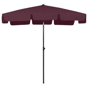 vidaXL Beach Umbrella Bordeaux Red 200x125 cm