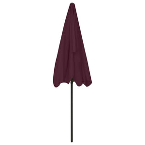 vidaXL Beach Umbrella Bordeaux Red 200x125 cm