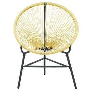 vidaXL Garden Acapulco Chair Poly Rattan Beige