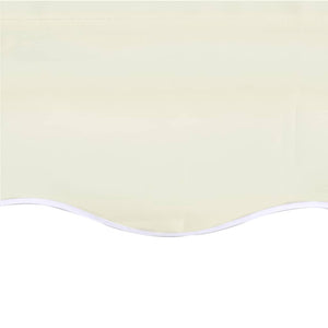 vidaXL Replacement Fabric for Awning Cream 4x3.5 m