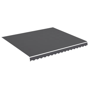 vidaXL Replacement Fabric for Awning Anthracite 4x3.5 m