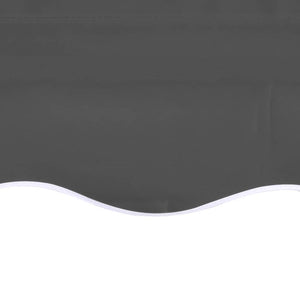 vidaXL Replacement Fabric for Awning Anthracite 4.5x3.5 m