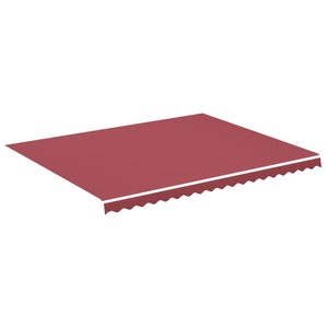 vidaXL Replacement Fabric for Awning Burgundy Red 4.5x3.5 m