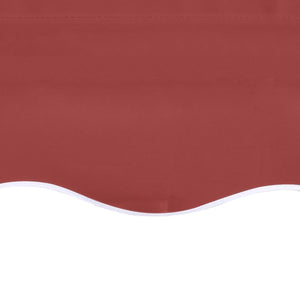 vidaXL Replacement Fabric for Awning Burgundy Red 4.5x3.5 m