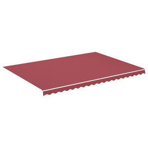 vidaXL Replacement Fabric for Awning Burgundy Red 5x3.5 m