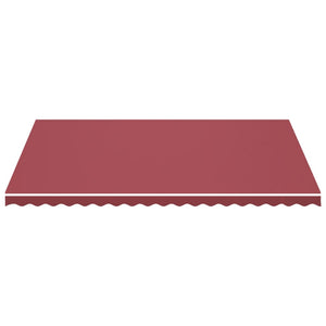 vidaXL Replacement Fabric for Awning Burgundy Red 5x3.5 m