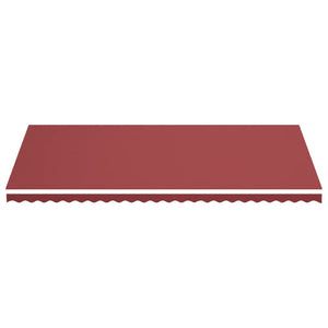 vidaXL Replacement Fabric for Awning Burgundy Red 6x3 m