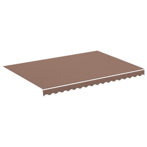 vidaXL Replacement Fabric for Awning Brown 3.5x2.5 m