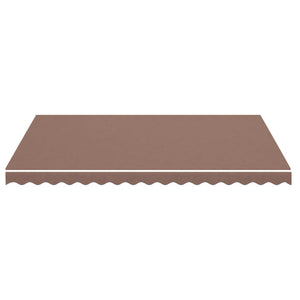 vidaXL Replacement Fabric for Awning Brown 4x3 m