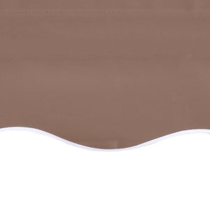 vidaXL Replacement Fabric for Awning Brown 4x3 m