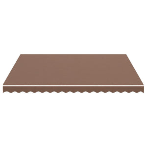 vidaXL Replacement Fabric for Awning Brown 4x3.5 m