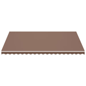 vidaXL Replacement Fabric for Awning Brown 5x3.5 m