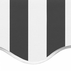 vidaXL Replacement Fabric for Awning Anthracite and White 5x3.5 m